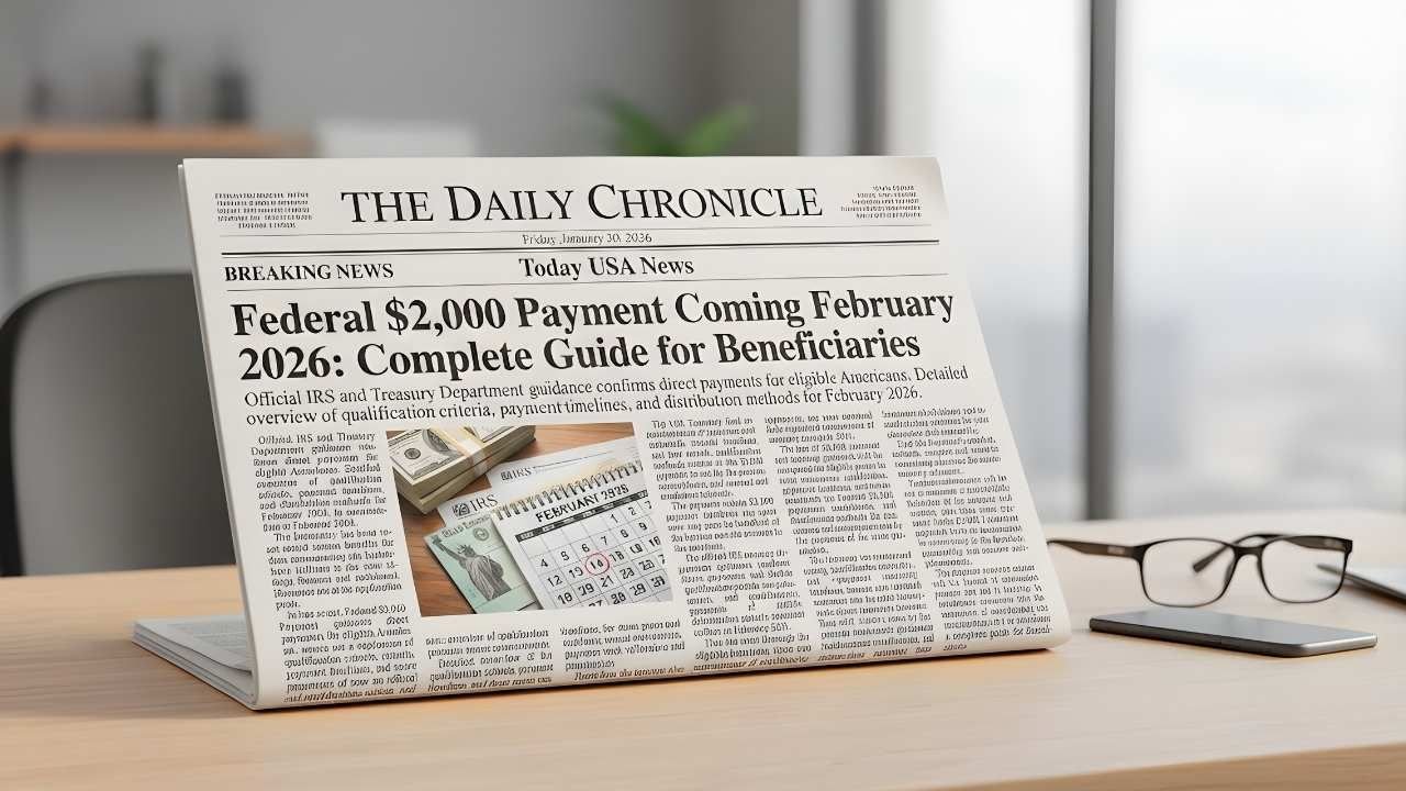Federal $2000 Direct Deposits February 2026 Guide: Refunds, Benefits & Eligibility
