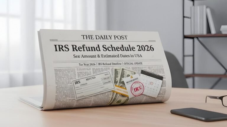 IRS Refund Schedule 2026: Estimated Dates and Payment Amounts in USA ...