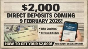 $2,000 Direct Deposit Alert: Who Qualifies & When You’ll Receive Your Payment Starting Feb 9, 2026