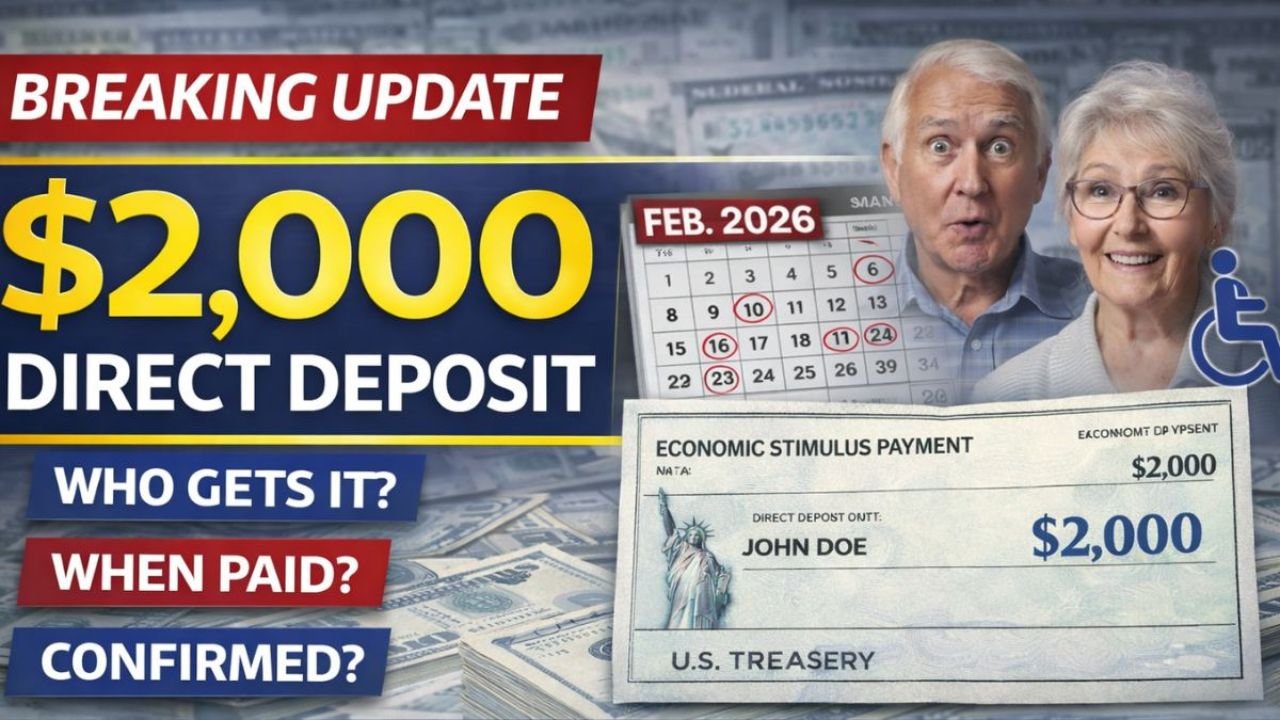 $2,000 Direct Deposit Arriving February 2026: Who Qualifies, Payment Dates, and Full Beneficiary Breakdown