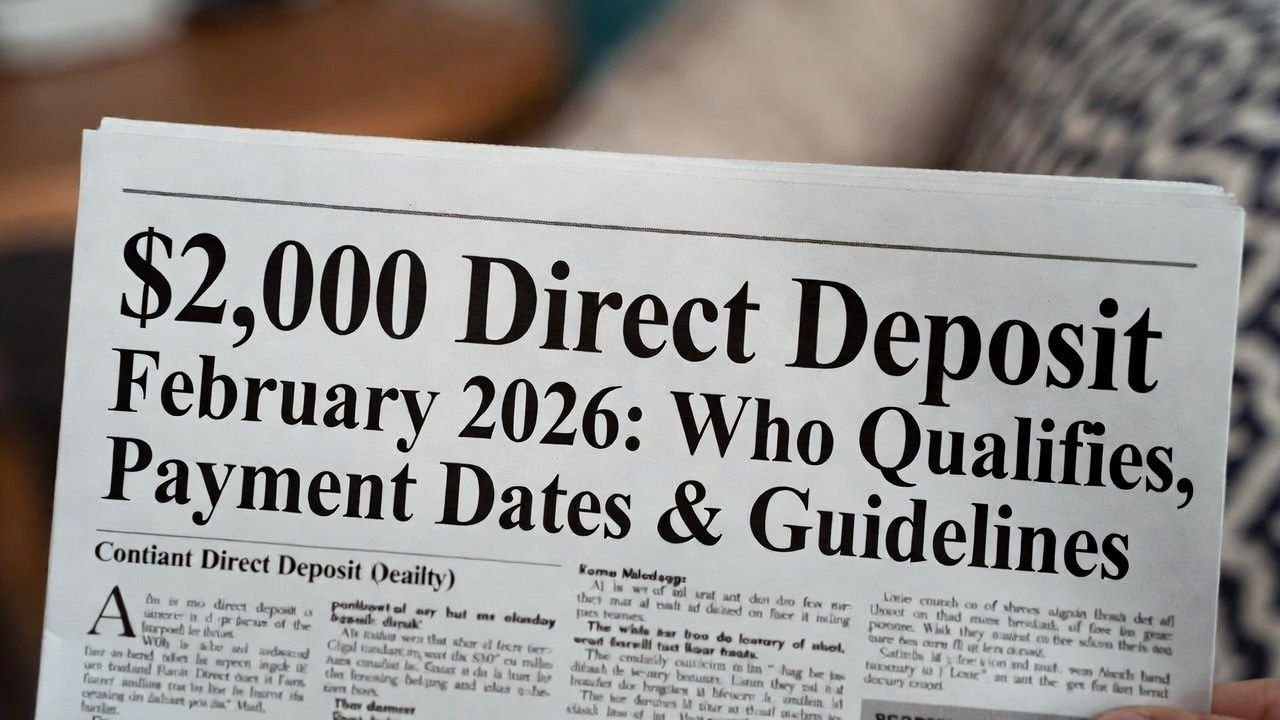 $2,000 Direct Deposit February 2026: Who Qualifies, Payment Dates, and Official Guidelines