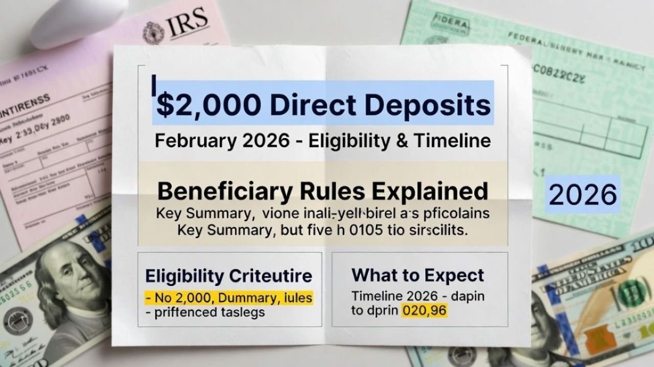 $2000 Direct Deposits February 2026: Know Your Eligibility and Deposit Amounts