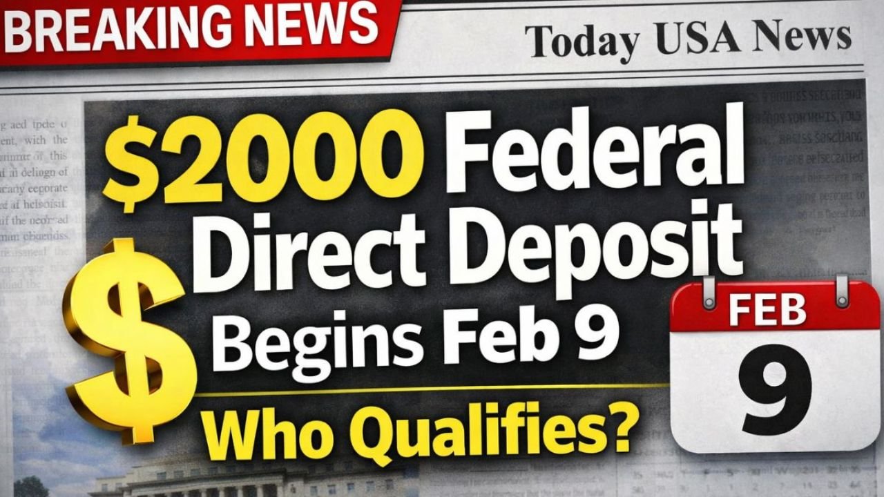 $2,000 Federal Direct Deposit Begins February 9: Who Qualifies and What to Expect