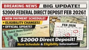 $2,000 Federal Direct Deposit February 2026: Payment Schedule, Eligibility & Official Status Explained