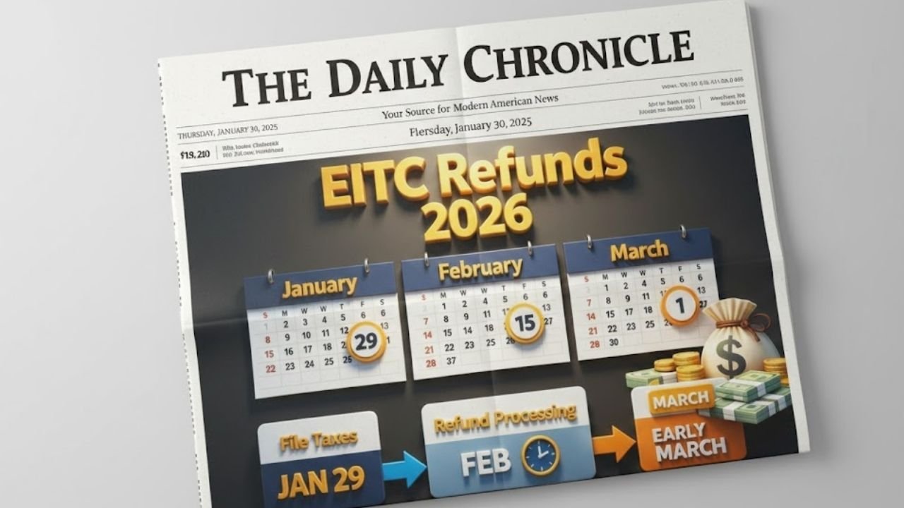EITC Refund Delay Added: IRS 2026 Schedule Explains March Payment Wait for Millions