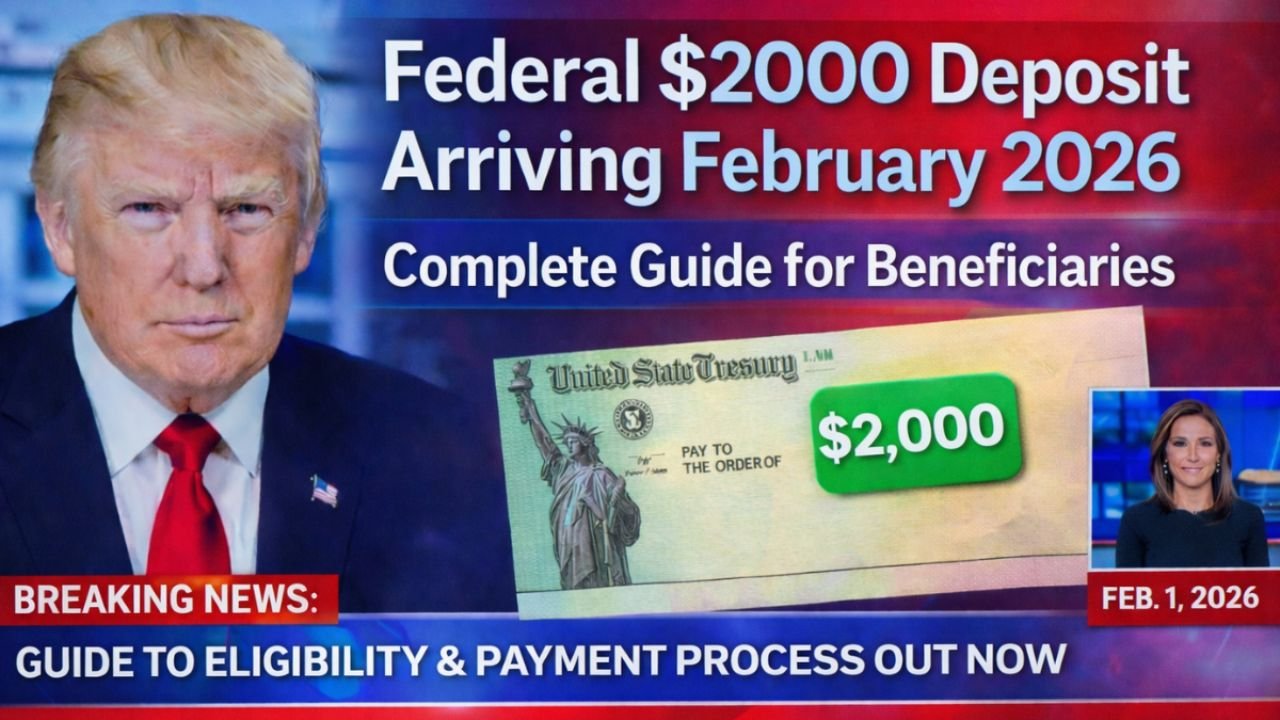 Federal $2000 Deposit Arriving February 2026: Full Eligibility Guide, Payment Dates & Beneficiary Details