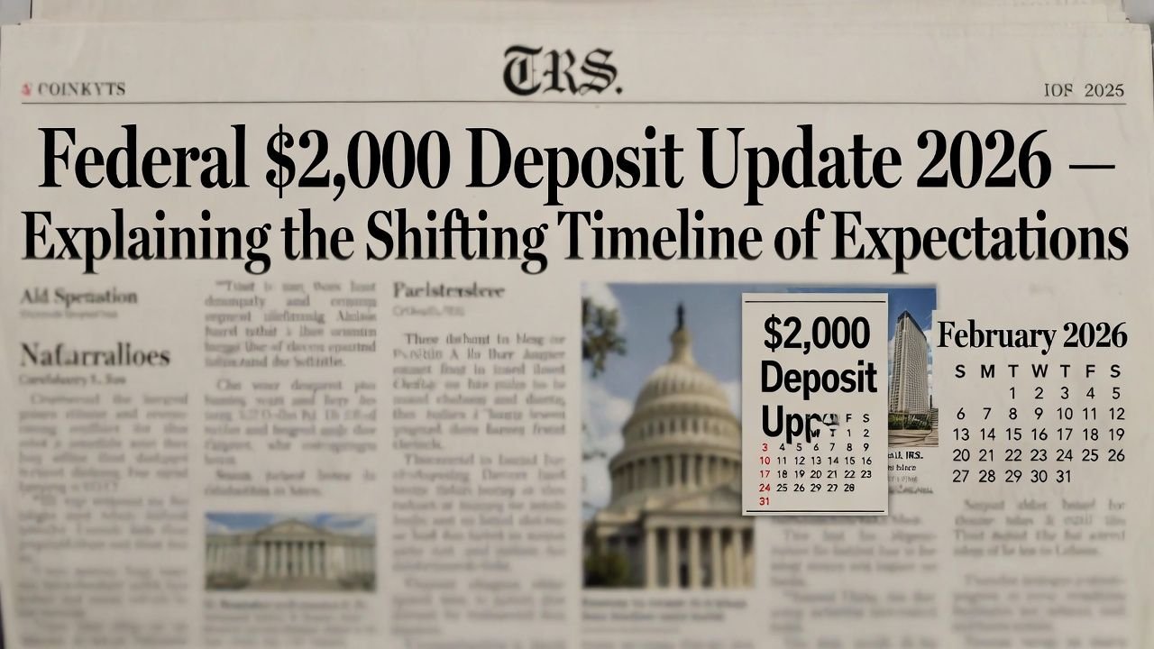 Federal $2,000 Deposit Update 2026: Understanding the Shifting Timeline and Expectations
