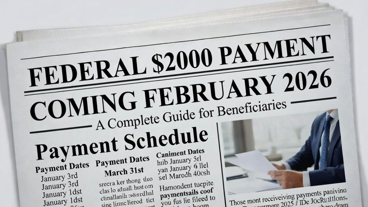 Federal $2,000 Payment Coming February 2026: A Complete Guide for Beneficiaries