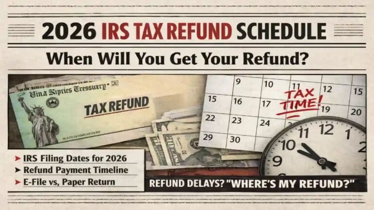 IRS Refund 2026 Update: Official Tax Filing Dates, Refund Schedule ...
