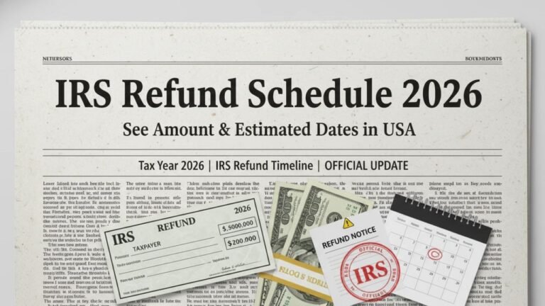 IRS Refund Schedule 2026 – Estimated Payment Dates & Amounts in the USA ...