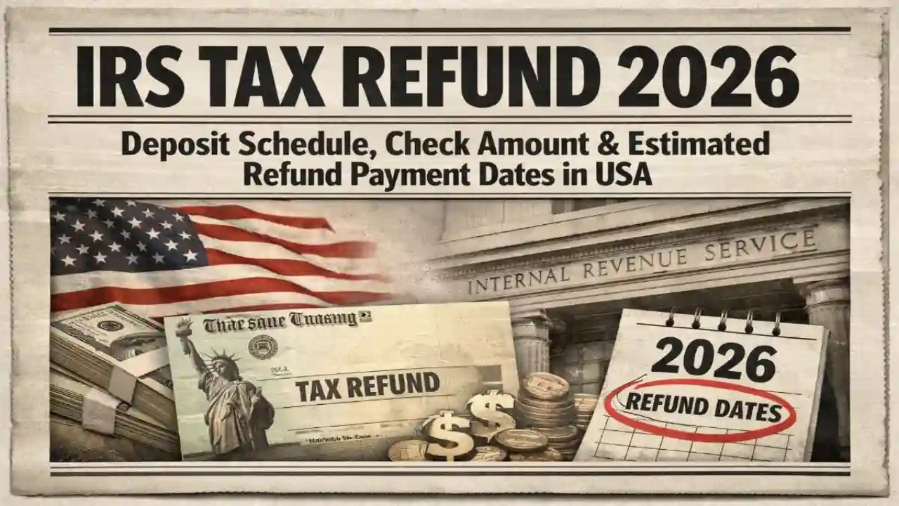 IRS Tax Refund 2026: Deposit Schedule, Check Amount & Estimated Refund Payment Dates in USA