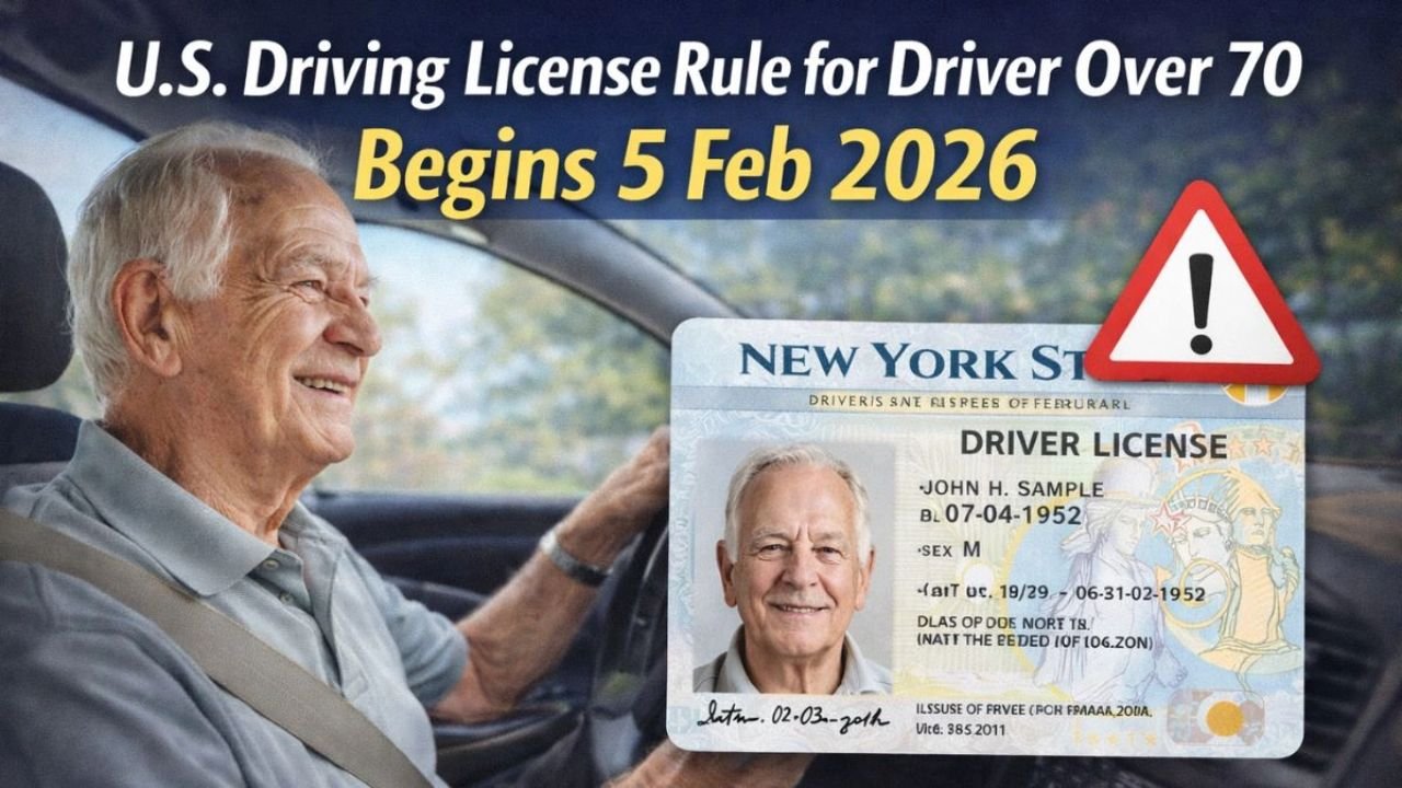 New U.S. Driving License Rule for Seniors Begins February 5, 2026: What Every Driver Over 70 Must Know