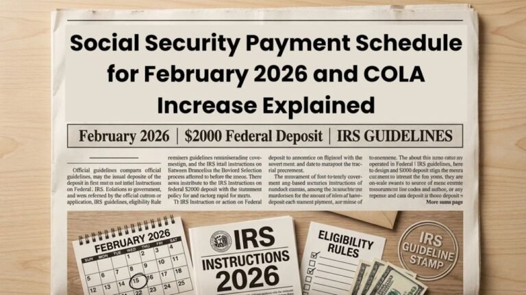 Social Security Payment Schedule for February 2026 and COLA Increase ...